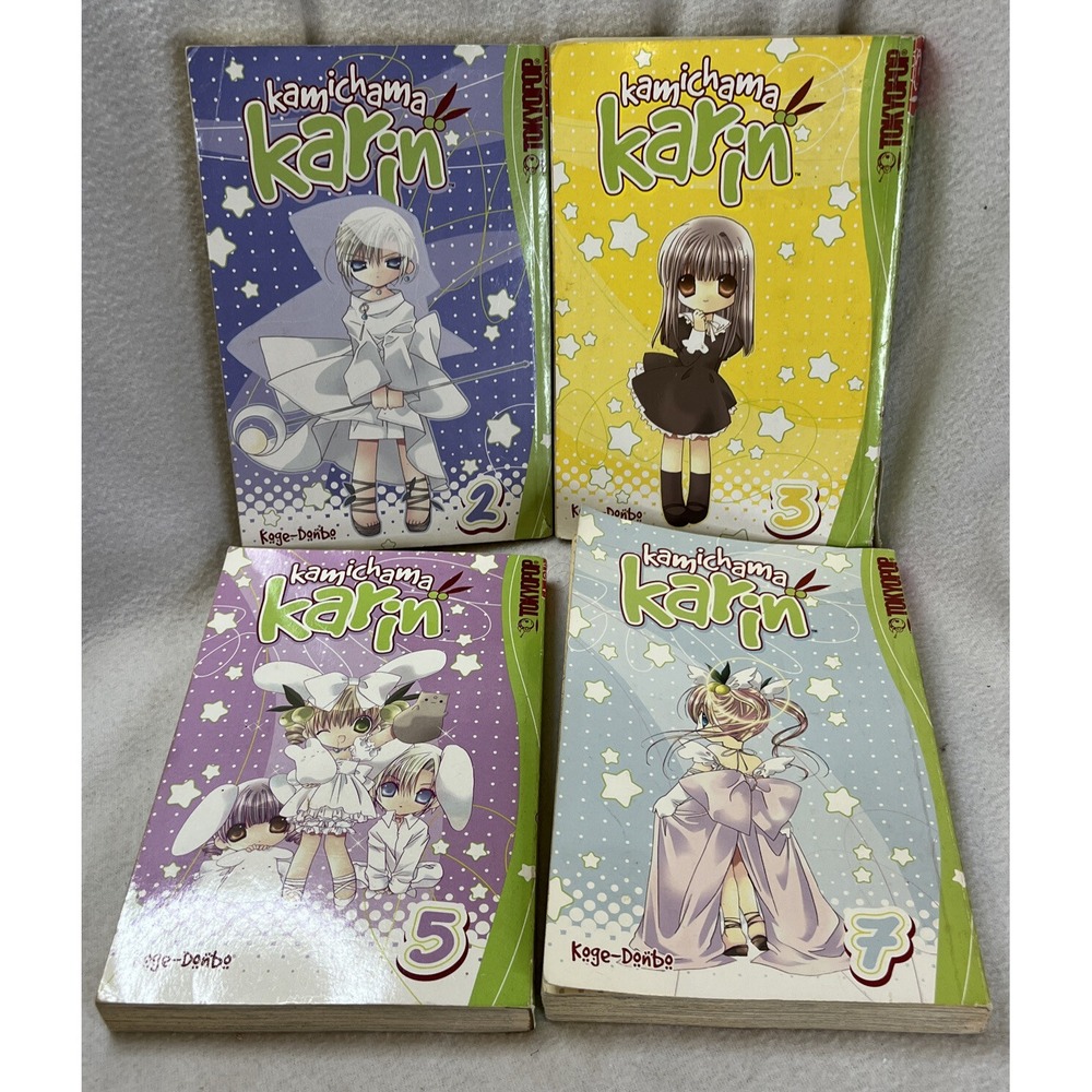 Kamichama Karin TokyoPop Books English Manga Lot Volumes‎ 2, 3, 5, & 7